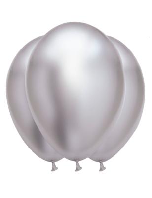 Ballons argentés 23 cm x 10 pièces "Gappy Party"