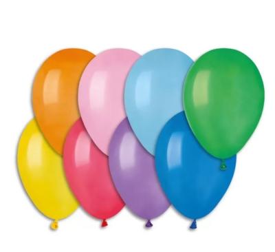Ballons ronds couleurs assorties 18 cm x 50 pièces "Gappy Party"