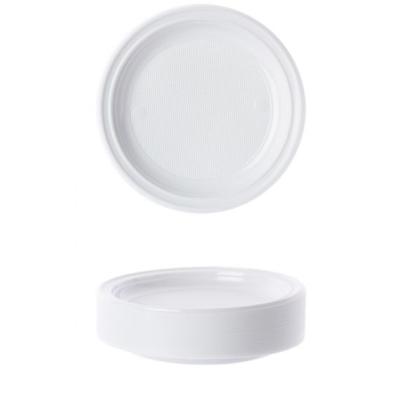 Assiette Plastique  Blanches D20.5CM Paquet de 100 Jetable ou Ré utilisable
