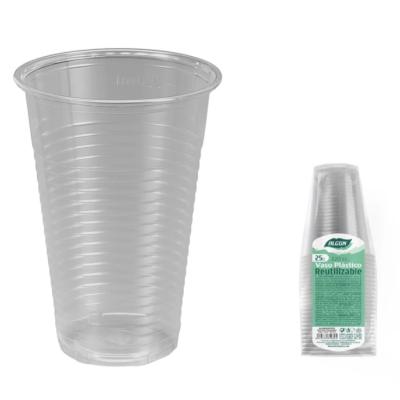 GOBELET 220 CC PLASTIQUE TRANSPARENT  PAQUET DE 25